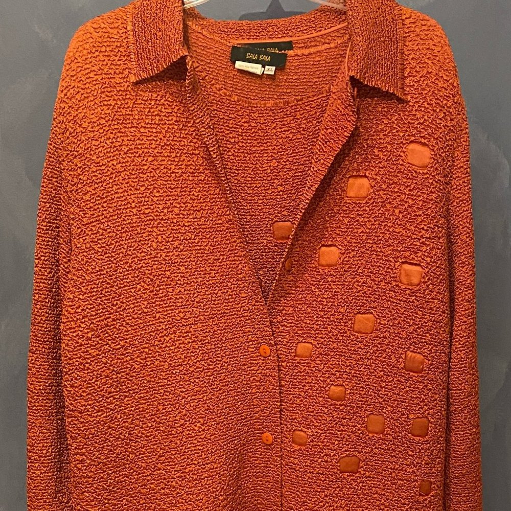 WOMEN'S BALA BALA BLOUSE AND TANK - RUST - XL
